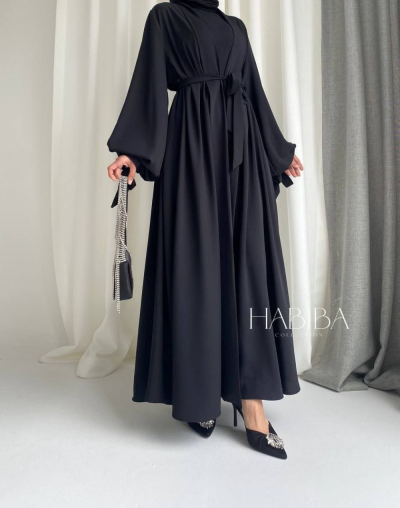 Abaya Kimono YOUSSRA Noir